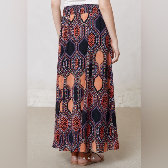 Anthropologie Maeve HexPrint Maxi Skirt  sz. XS - Picture 4 of 6